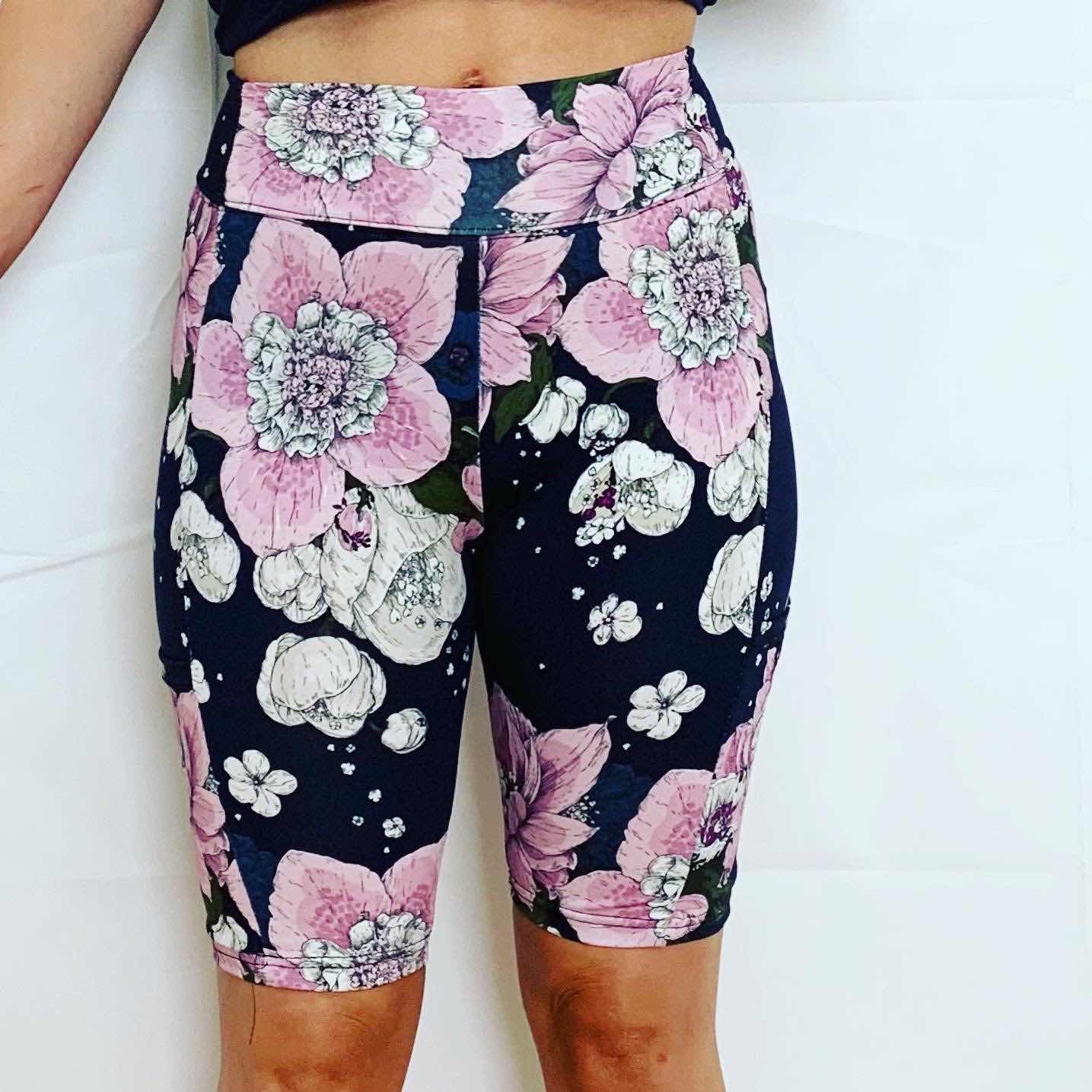 Korta tights med mobilficka