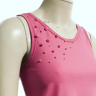 Linne med matchande pärlor