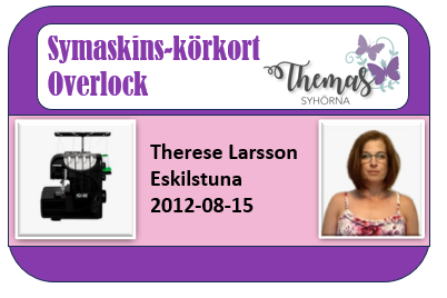 Fil: Symaskinskörkort på overlock